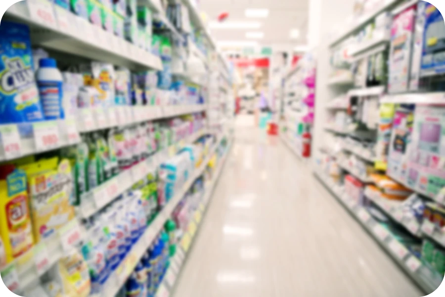 市販の睡眠改善薬を販売している薬局のイメージ