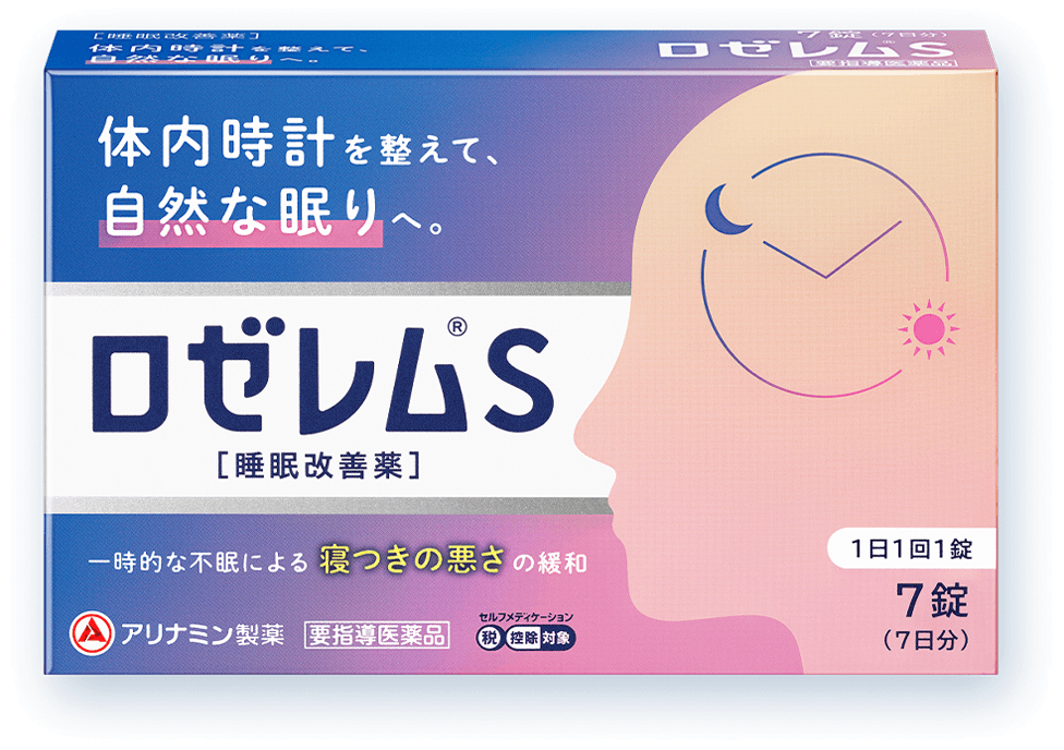 ロゼレムＳ 睡眠改善薬 7錠入りパッケージ